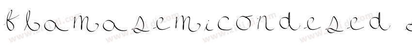 flamasemicondesed Se字体转换
